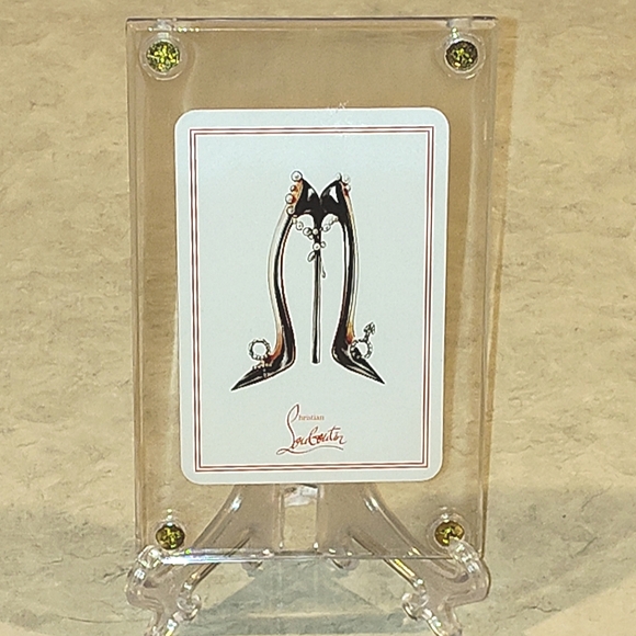CHRISTIAN LOUBOUTIN LIMITED EDITION JACK HEARTS♥️ AUTHENTIC PLAYING CARD IN CASE - Picture 2 of 6